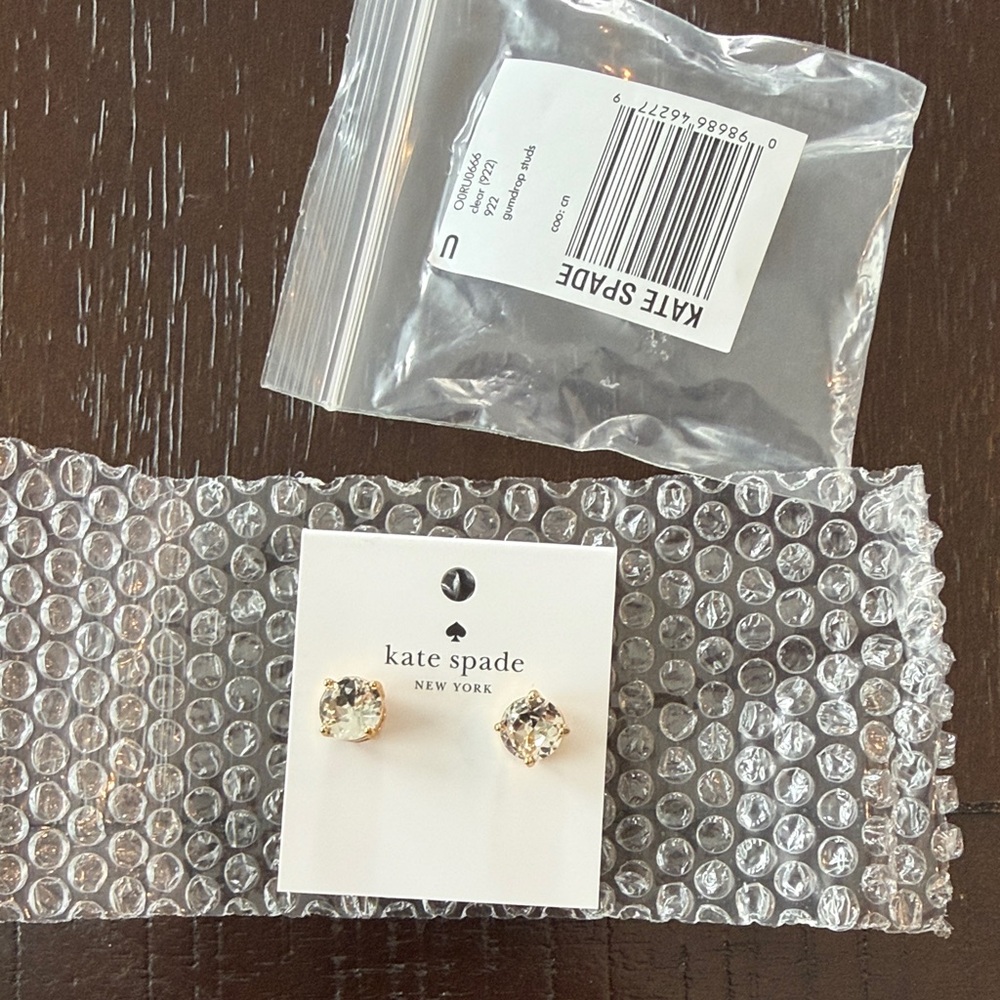 kate spade gumdrop  Crystal Stud Earrings